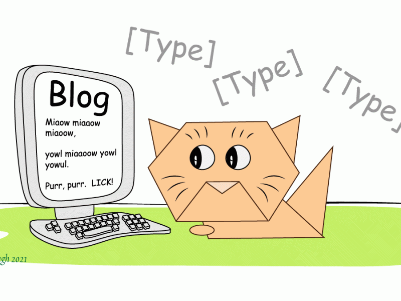 The Writer Emergeth (guest-starring Mewlton the Origami&nbsp;cat)